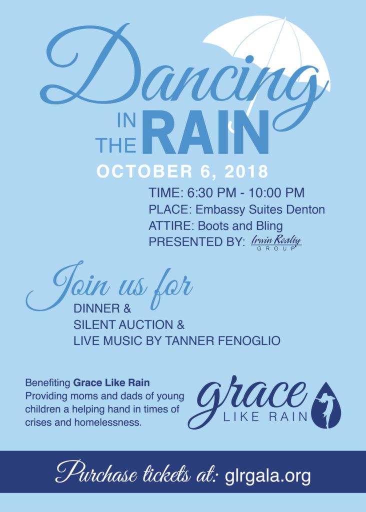 Dancing in the Rain Gala Invite 2018