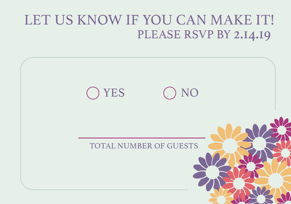 Floral Wedding RSVP