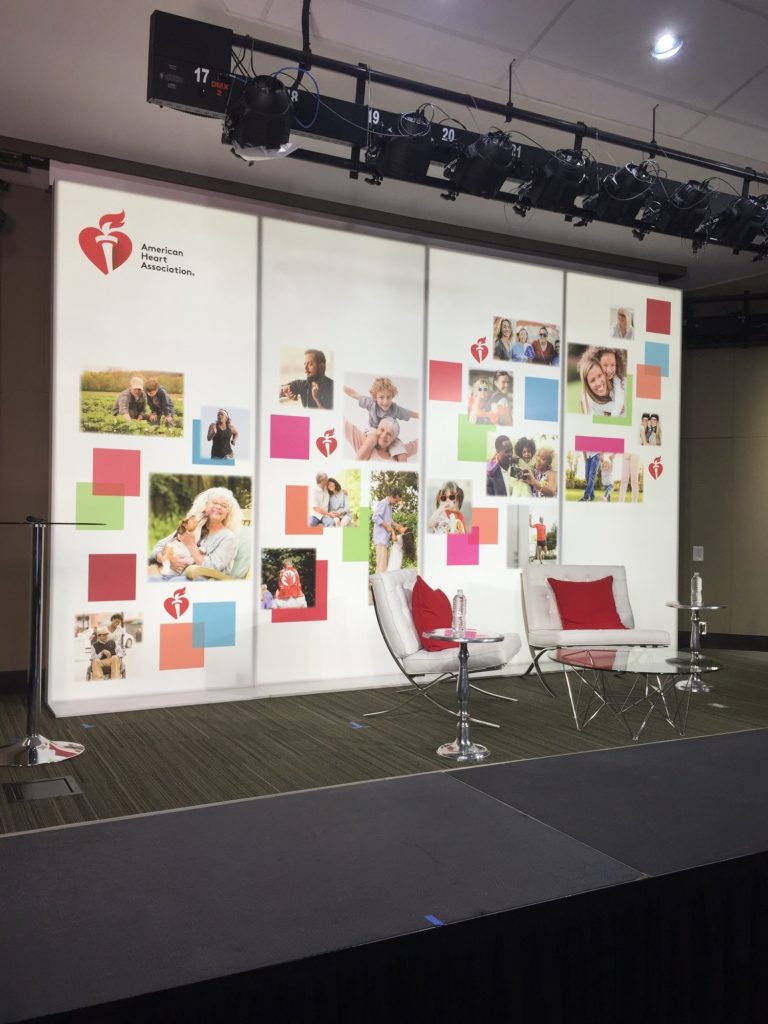 American Heart Association Backdrop