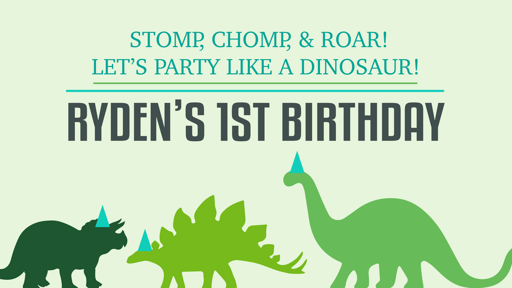 1st Birthday Party Online Invite