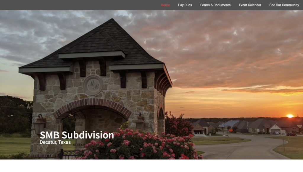 Subdivision Website