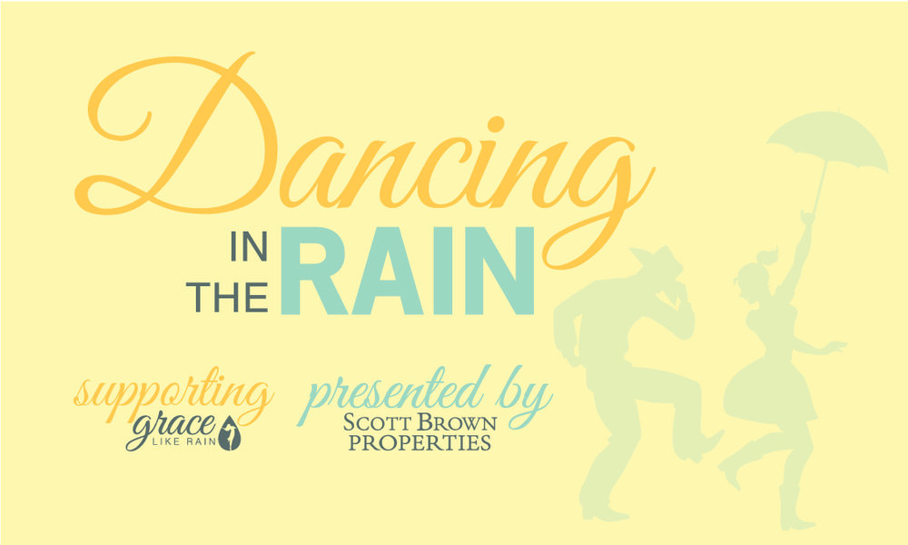 Dancing in the Rain Gala Gift Tag